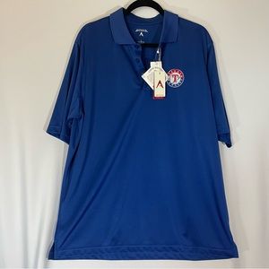 Antigua Men's Blue Polo Shirt